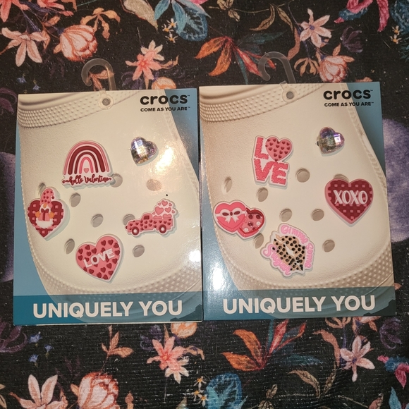 CROCS Other - Crocs Handmade Jibbitz 10pc Valentines Day leopard print set 3